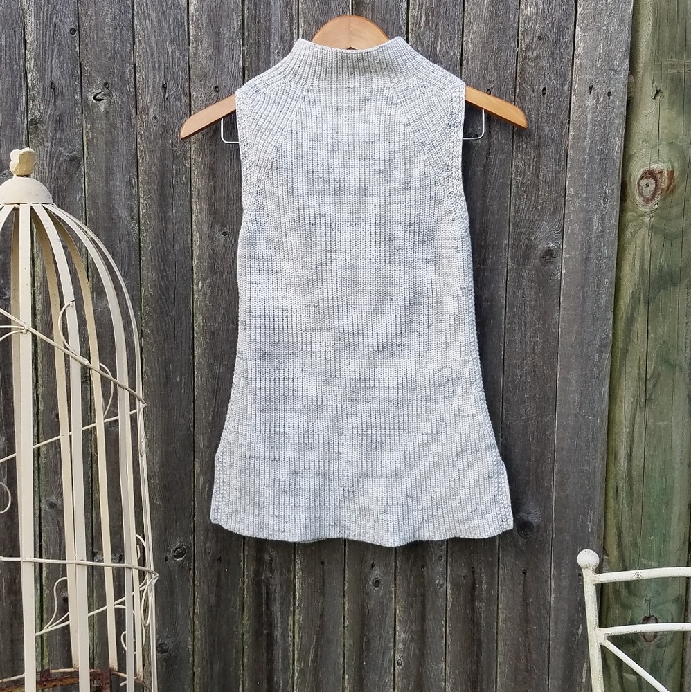 Artisan NY Mock Neck Knit Cotton Blend Sleeveless